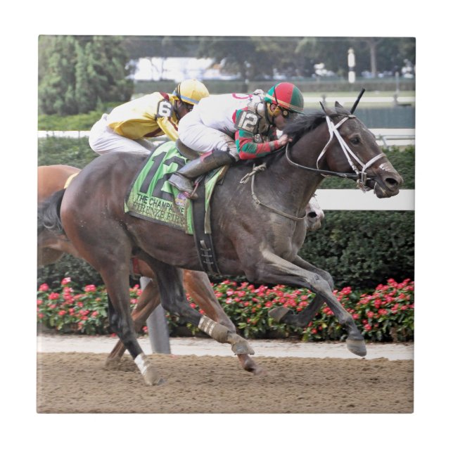 Firenze-Feuer Irad Ortiz jr. Fliese (Vorderseite)