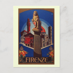 Firenze, Florenz Italien Reise Vintage Postkarte
