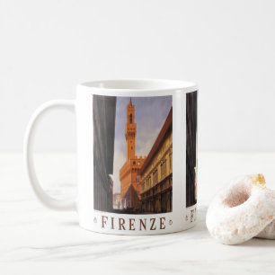 Firenze, Florenz, Palazzo Vecchio, Vintage Italien Kaffeetasse
