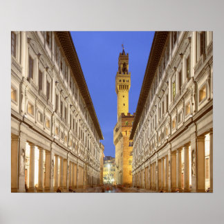 Firenze Galeria degli Uffizi Florence Italien Post Poster