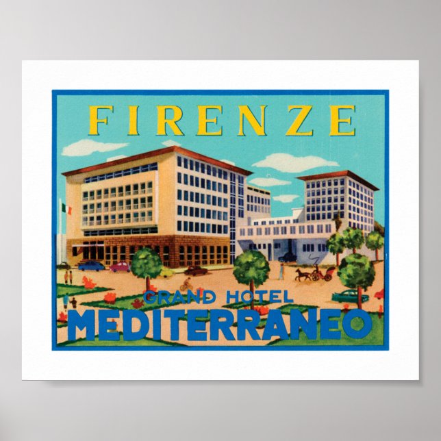 Firenze Grand Hotel Mediterraneo Poster (Vorne)