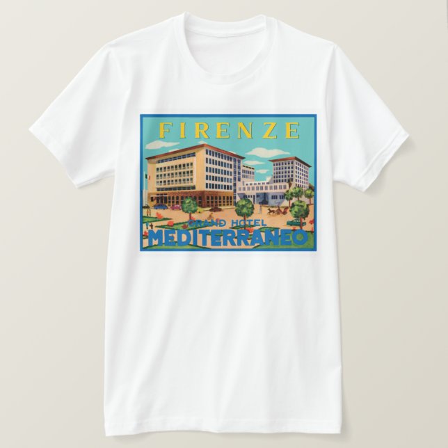 Firenze Grand Hotel Mediterraneo T-Shirt (Design vorne)