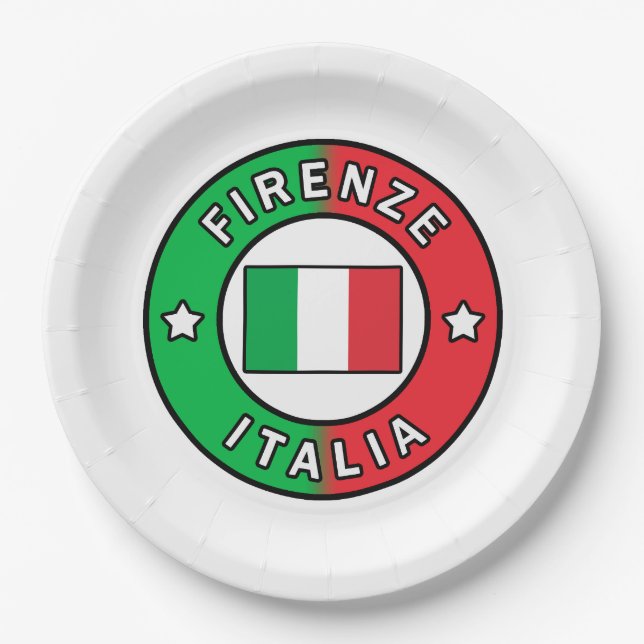 Firenze Italia Pappteller (Vorderseite)