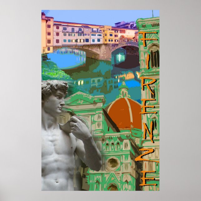 Firenze Italia Print Poster (Vorne)