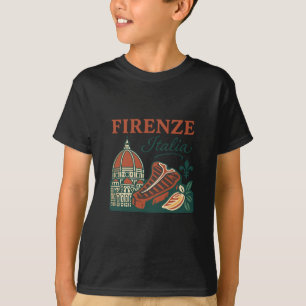 Firenze Italia Souvenir Florenz Italien Essen Und T-Shirt