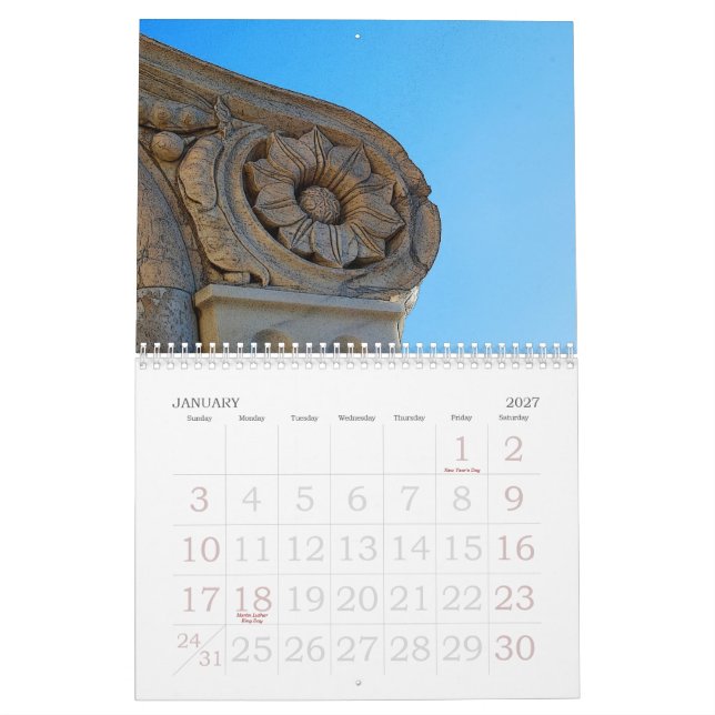 Firenze Kalender (Jan 2027)
