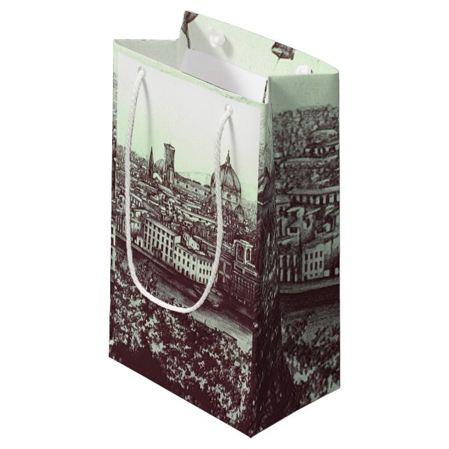 Firenze Kleine Geschenktüte (Vorderseite Schrägansicht)