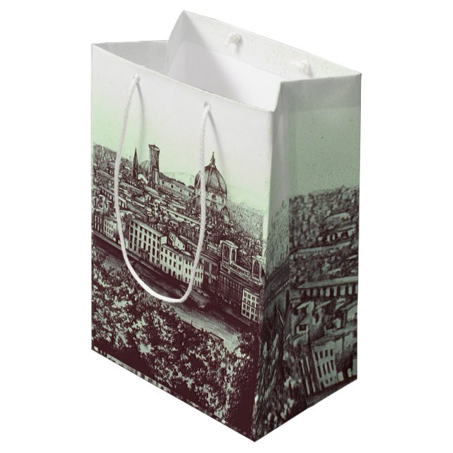 Firenze Mittlere Geschenktüte (Vorderseite Schrägansicht)