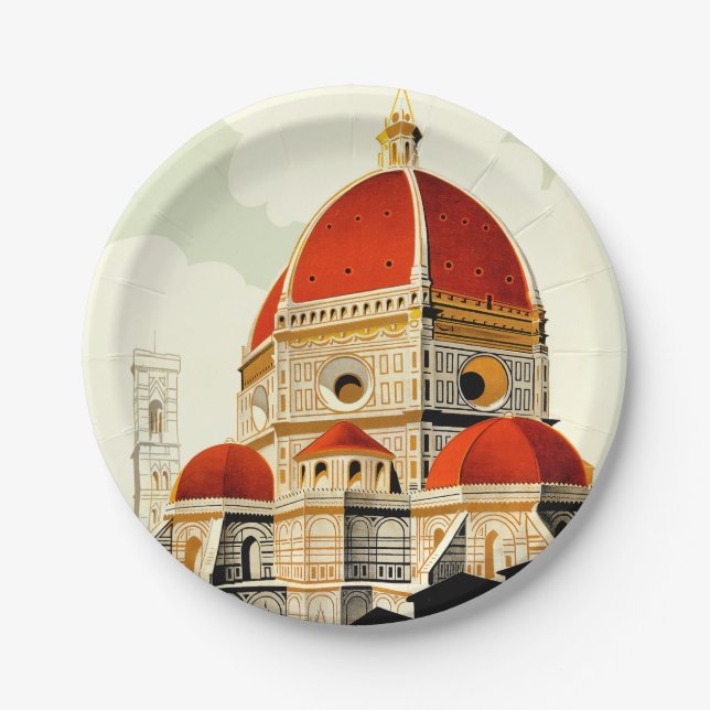 Firenze Pappteller (Vorderseite)
