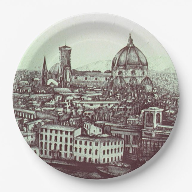 Firenze Pappteller (Vorderseite)