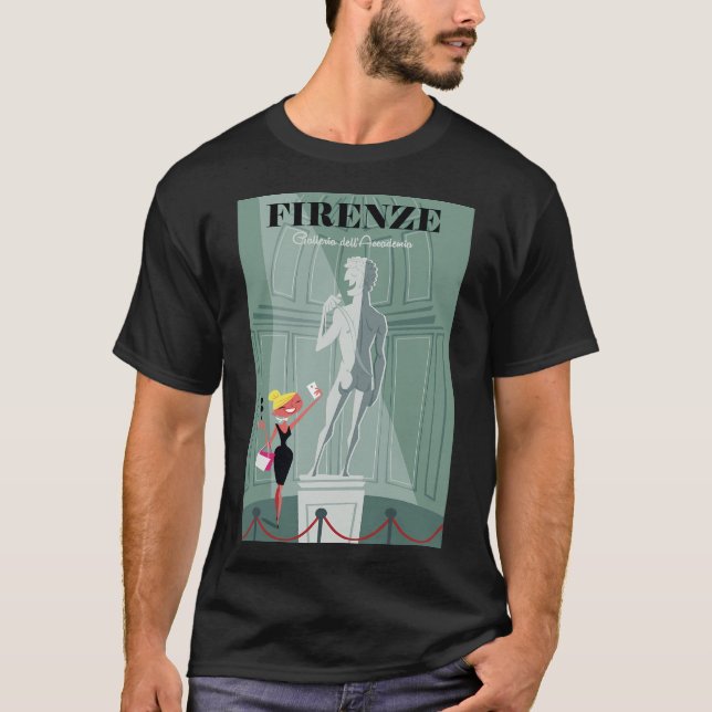 Firenze Plakat T-Shirt (Vorderseite)