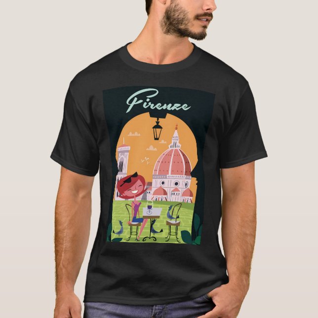 Firenze Poster T-Shirt (Vorderseite)