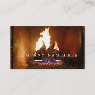 Fireplace Business Cards Visitenkarte