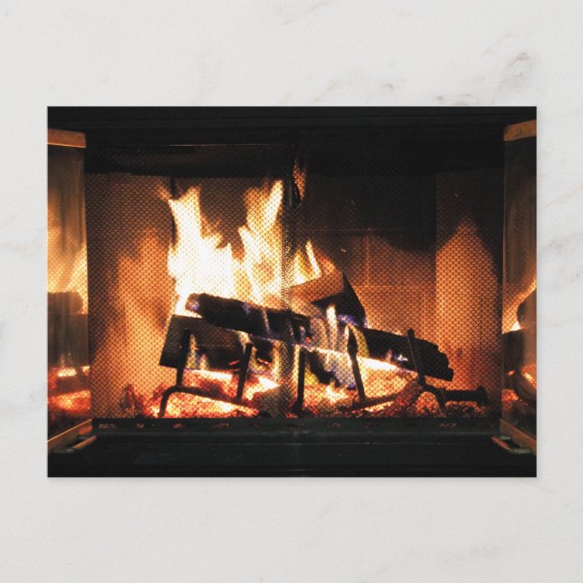 Fireplace Postcard Postkarte (Vorderseite)