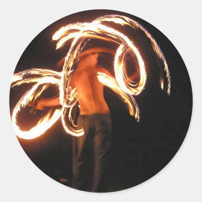 FirePlay-Sticker Runder Aufkleber (Vorderseite)