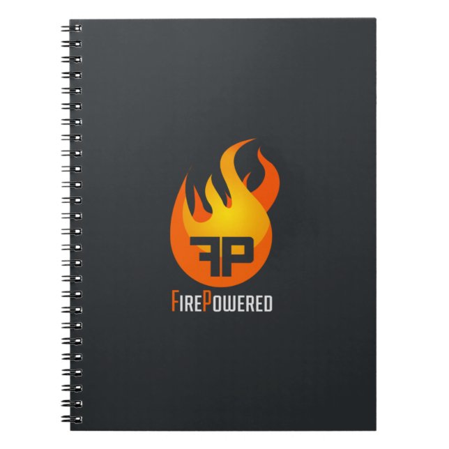 FirePowered Logo-Notizbuch Notizblock (Vorderseite)
