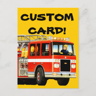 Fireruck Custom Postcard Postkarte