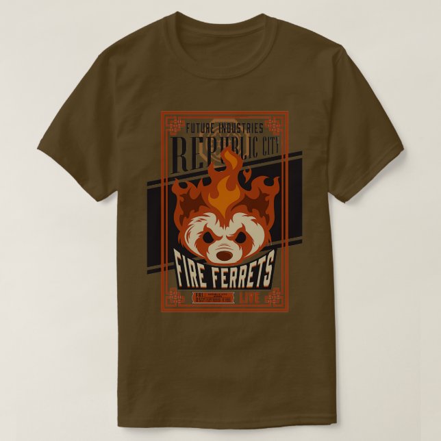 Fires Ferrets Vintag T-Shirt (Design vorne)