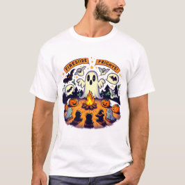 Fireside Fields | Halloween Tales Spooky Vibes T-Shirt