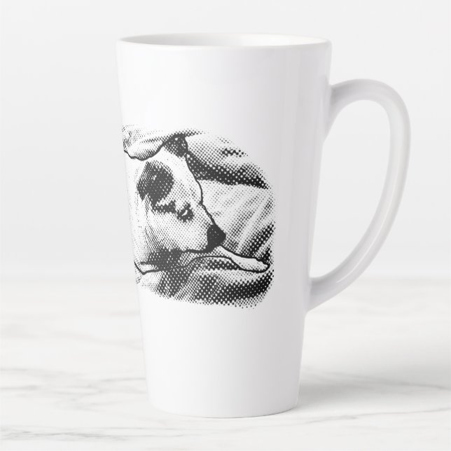 Fireside Terrier mit schneebedeckten Fußketten Milchtasse (Rechts)