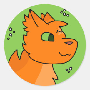 Firestar Round-Aufkleber Runder Aufkleber