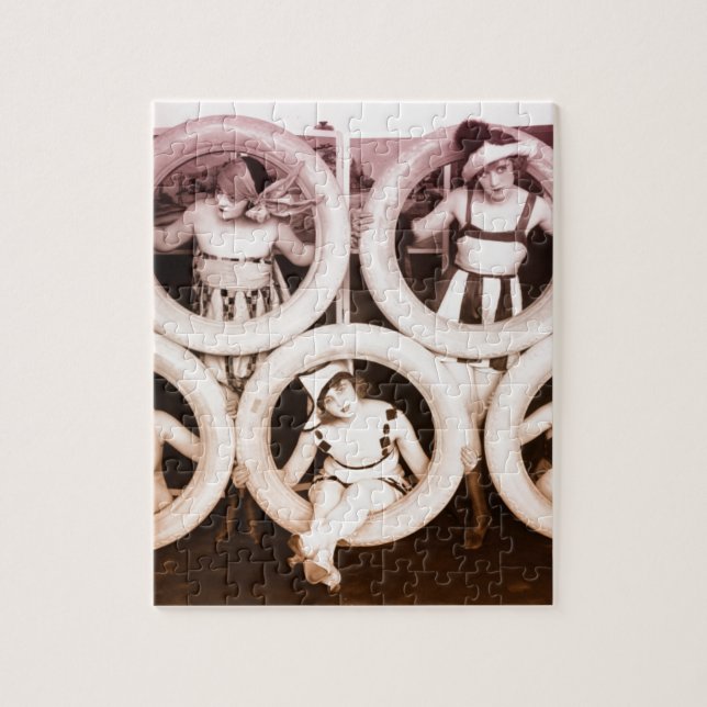 Firestone Mädchen 1920er Puzzle (Vertikal)