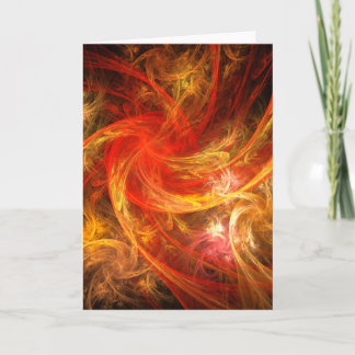 Firestorm Abstrakt Art Grußkarte Karte