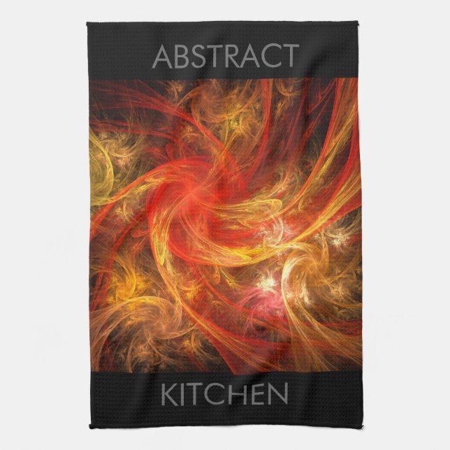 Firestorm Abstrakt Art Küchentuch (Vertikal)