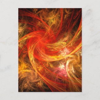 Firestorm Abstrakt Art Postkarte