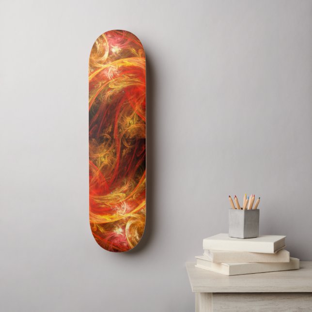 Firestorm Abstrakt Art Skateboard (Wandkunst)