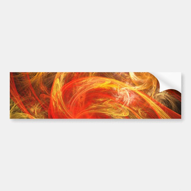 Firestorm Nova Abstract Art Bumper Sticker Autoaufkleber (Vorne)