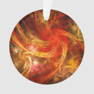 Firestorm Nova Abstrakt Art Acrylkreis Ornament