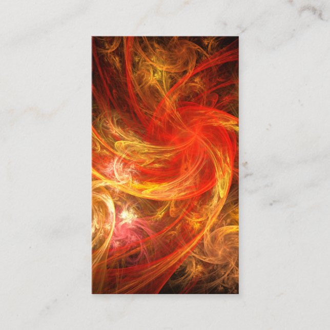 Firestorm Nova Abstrakt Art Business Card Visitenkarte (Vorderseite)