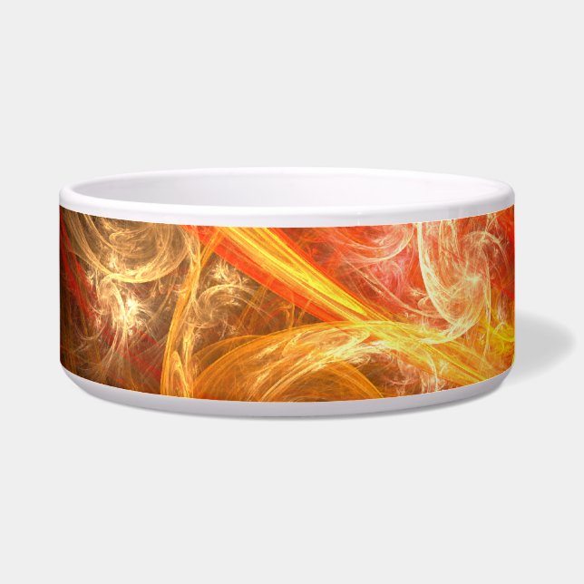 Firestorm Nova Abstrakt Art Dog Bowl Napf (Links)