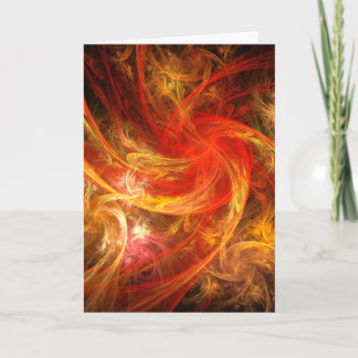 Firestorm Nova Abstrakt Art Grußkarte Karte