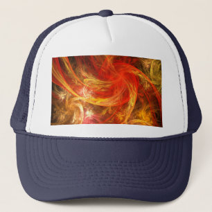 Firestorm Nova Abstrakt Art Hat Truckerkappe
