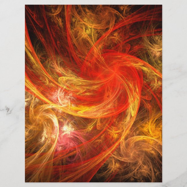 Firestorm Nova Abstrakt Art Letterhead (Vorderseite)
