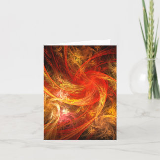 Firestorm Nova Abstrakt Art Note Card Karte