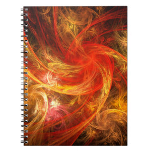 Firestorm Nova Abstrakt Art Notebook Notizblock