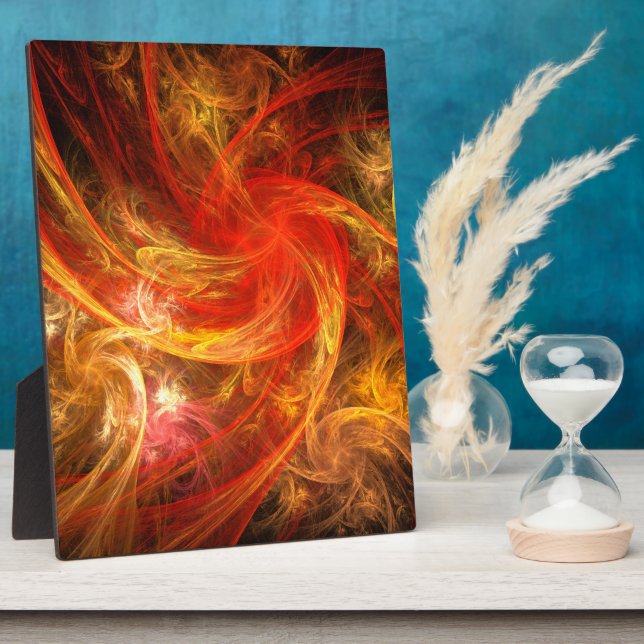 Firestorm Nova Abstrakt Art Plaque Fotoplatte (Seite)