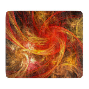 Firestorm Nova Abstrakt Art Rectangle Schneidebrett