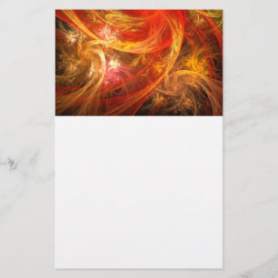 Firestorm Nova Abstrakt Art Stationery Briefpapier