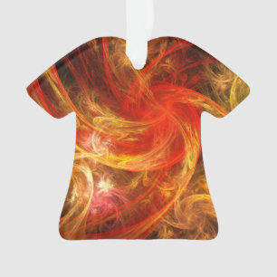 Firestorm Nova Abstrakte Kunst Akryllisches Shirt Ornament