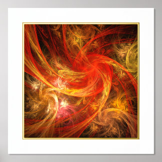 Firestorm Nova Abstrakte Kunst Foliendrucke