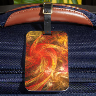 Firestorm Nova Abstrakte Kunst Gepäckanhänger
