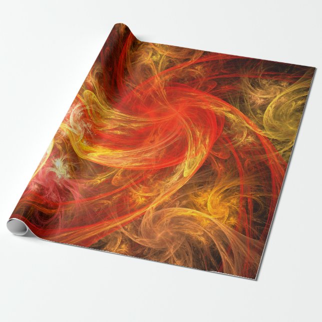 Firestorm Nova Abstrakte Kunst Geschenkpapier (Ungerollt)