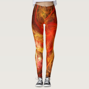 Firestorm Nova Abstrakte Kunst Leggings