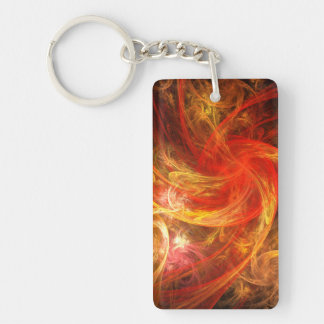 Firestorm Nova Abstrakte Kunst Schlüsselanhänger