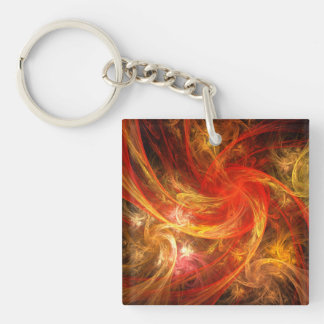 Firestorm Nova Abstrakte Kunst Schlüsselanhänger