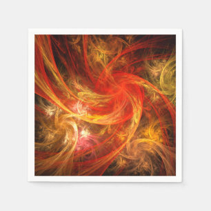 Firestorm Nova Abstrakte Kunst Serviette
